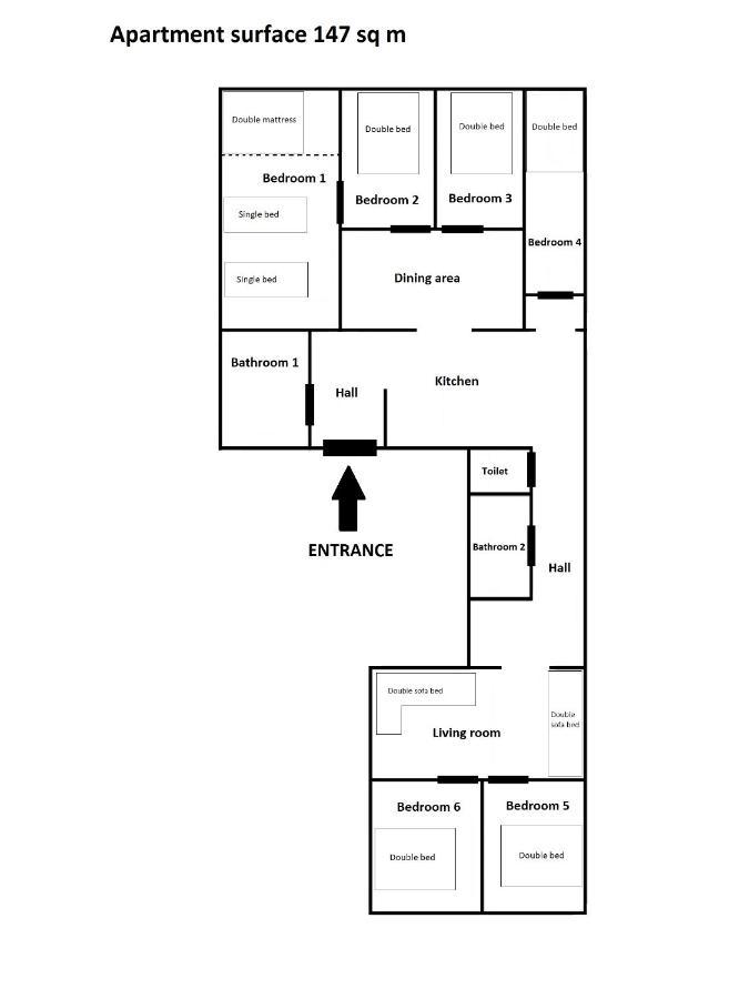 Prime Location Apartment Krasków Eksteriør bilde