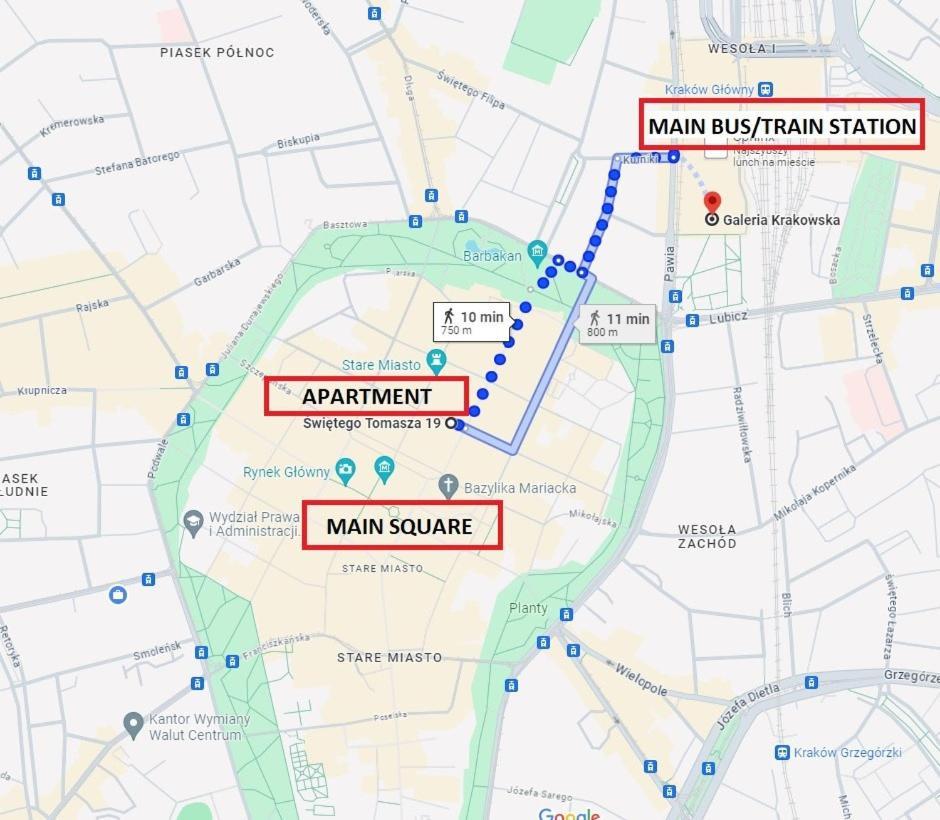 Prime Location Apartment Krasków Eksteriør bilde